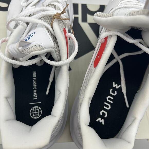 adidas White and Gray Athletic Shoes - Picture 9 of 16